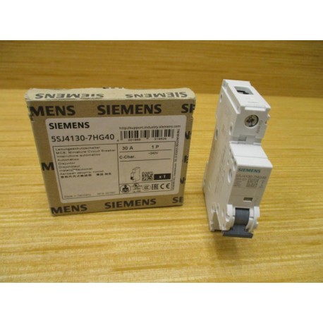 Siemens 5SJ4130 7HG40 Miniature 30A Circuit Breaker 5SJ41307HG40 Mara