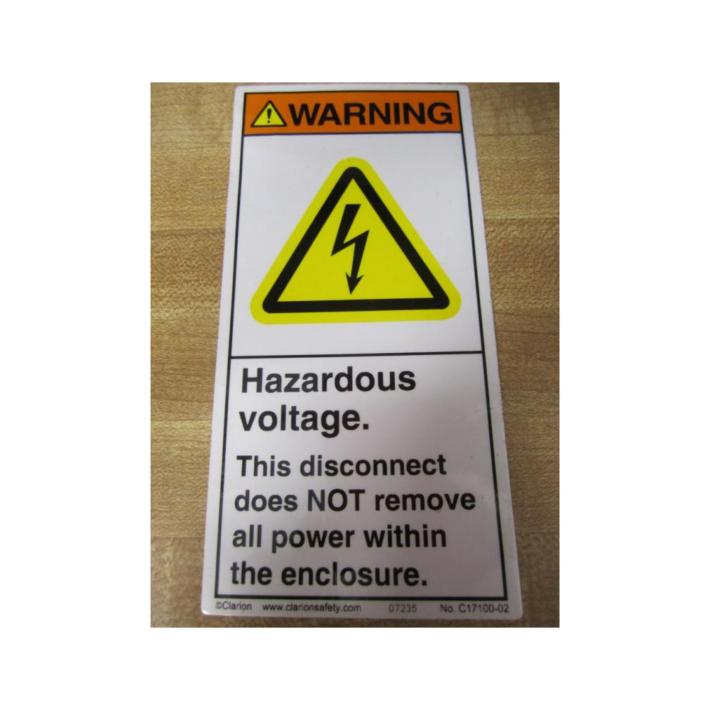 Clarion C17100-02 Label C1710002 (Pack of 4)