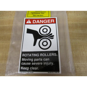 HCS 1018A-HE Label 1018AHE Danger (Pack of 9)
