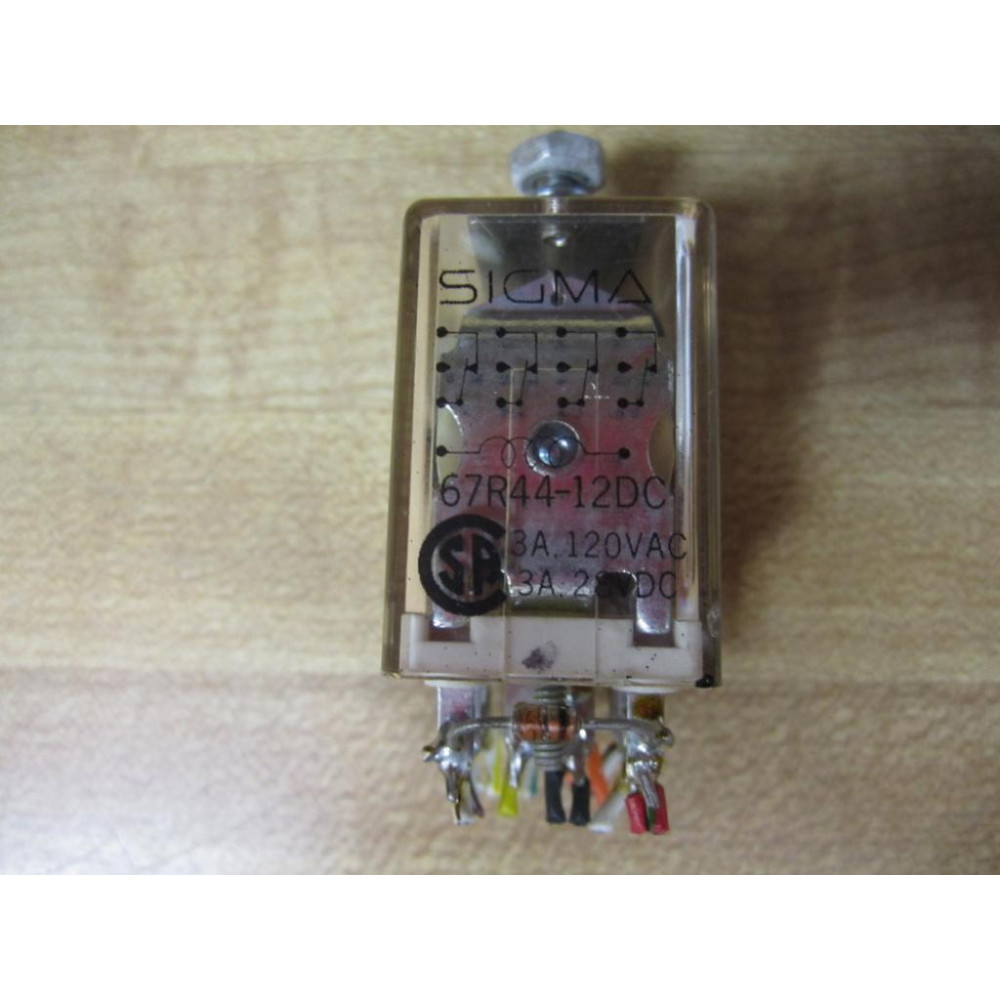 Sigma 67R44-12DC Relay 67R4412DC - Used