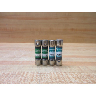 Littelfuse FLM-2 Fuse Cross Ref 486H88, FLM002 (Pack of 4) - New No Box