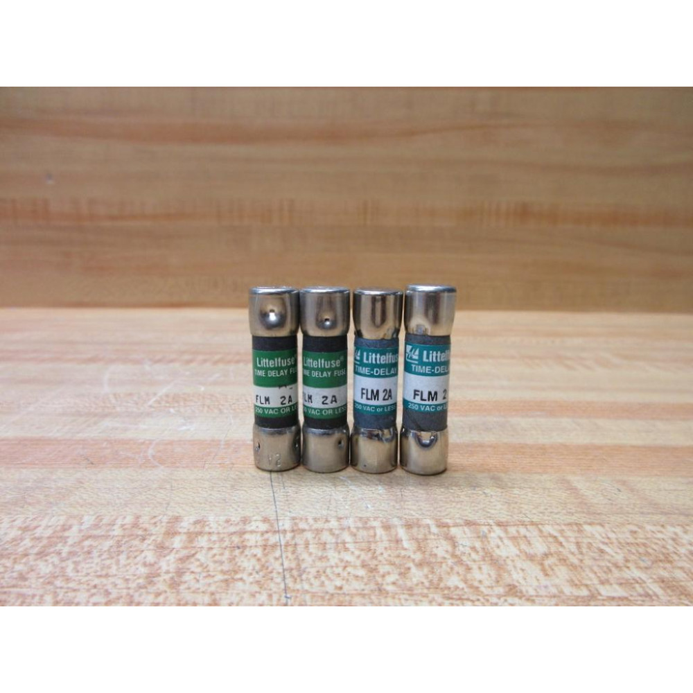 Littelfuse FLM-2 Fuse Cross Ref 486H88, FLM002 (Pack of 4) - New No Box
