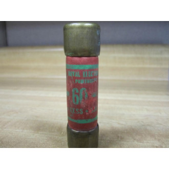 Royal Electric 60 One-Time Fuse TP-60 Tested (Pack of 2) - Used