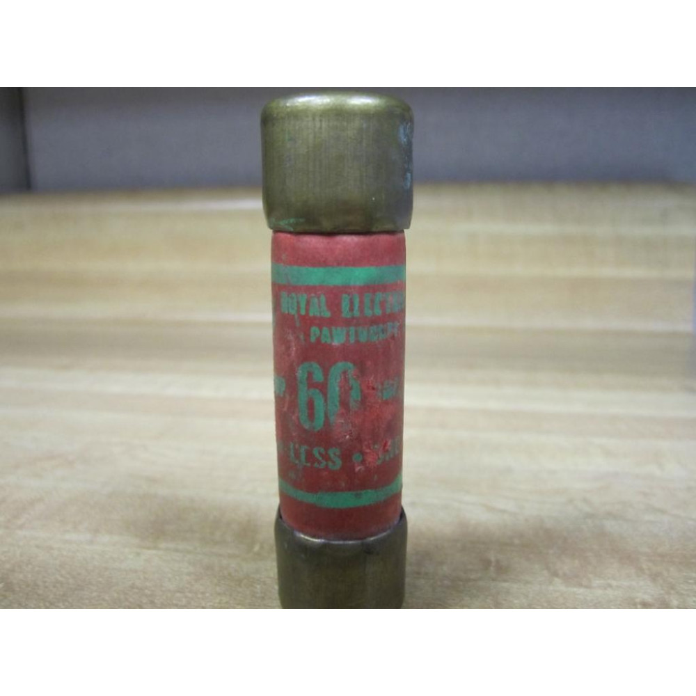 Royal Electric 60 One-Time Fuse TP-60 Tested (Pack of 2) - Used