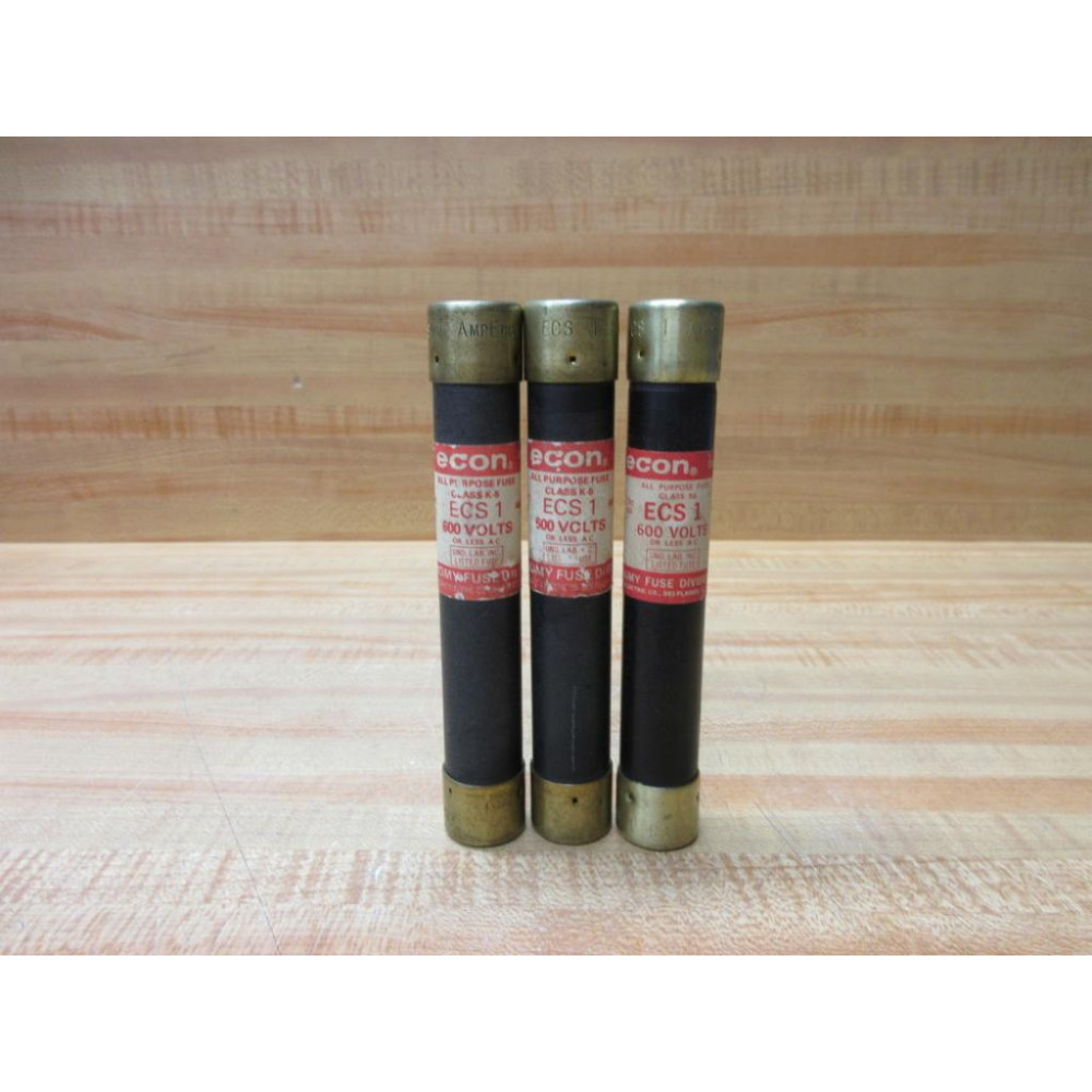 Economy Fuse ECS-1 Econ Fuse ECS1 (Pack of 3) - New No Box
