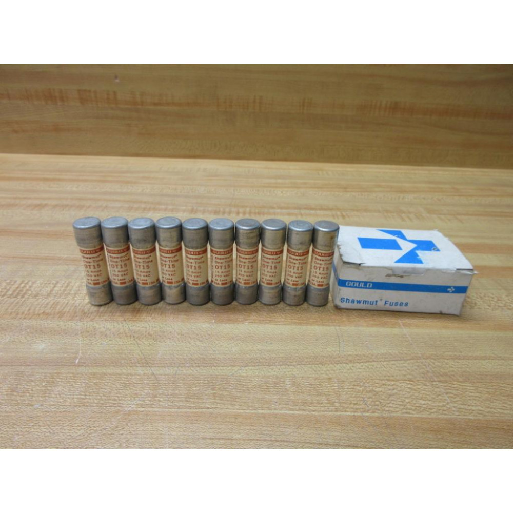 Gould Shawmut Ferraz Mersen OT15 Fuse 0T15 (Pack of 10)