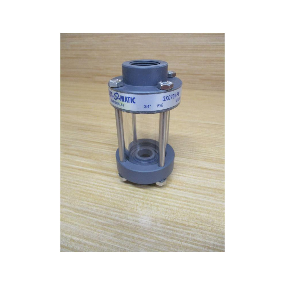 Plast-O-Matic GX075V-PV Sight Glass GX075VPV - New No Box