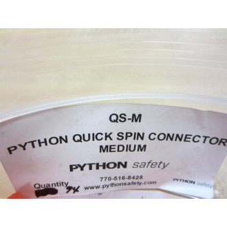 Python QS-M Quick Spin Connector PY-QS-M (Pack of 10) - New No Box