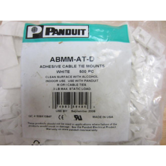 Panduit ABMM-AT-D Cable Tie Mount ABMMATD (Pack of 500)