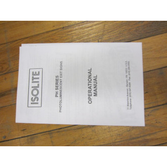 Isolite PH-D-R-BA-SW Exit Sign PHDRBASW