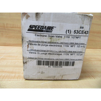 Speedaire 53CE43 Electronic Drain Valve NEW IN BOX
