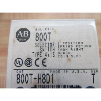 Allen Bradley 800T-H8D1 Selector Switch