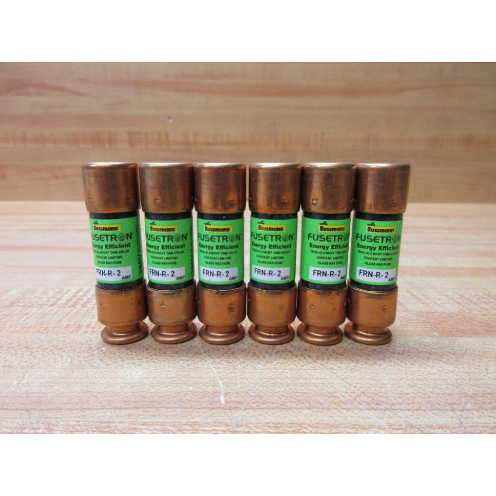 Buss FRN-R-2 Bussmann Fuse Cross Ref 2A155 Energy (Pack of 6) - New No Box