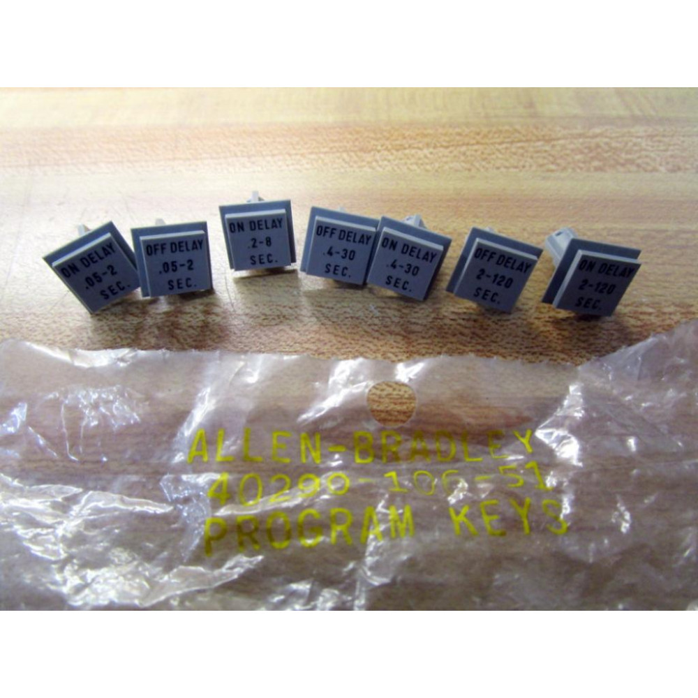 Allen Bradley 40290-106-51 Program Key Set  4029010651 (Pack of 7)