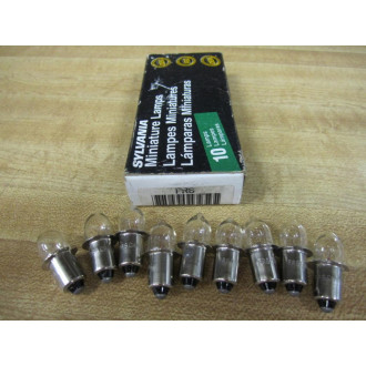 Sylvania PR6 Miniature Lamps Light Bulbs 25V (Pack of 9)