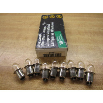 Sylvania PR6 Miniature Lamps Light Bulbs 25V (Pack of 9)