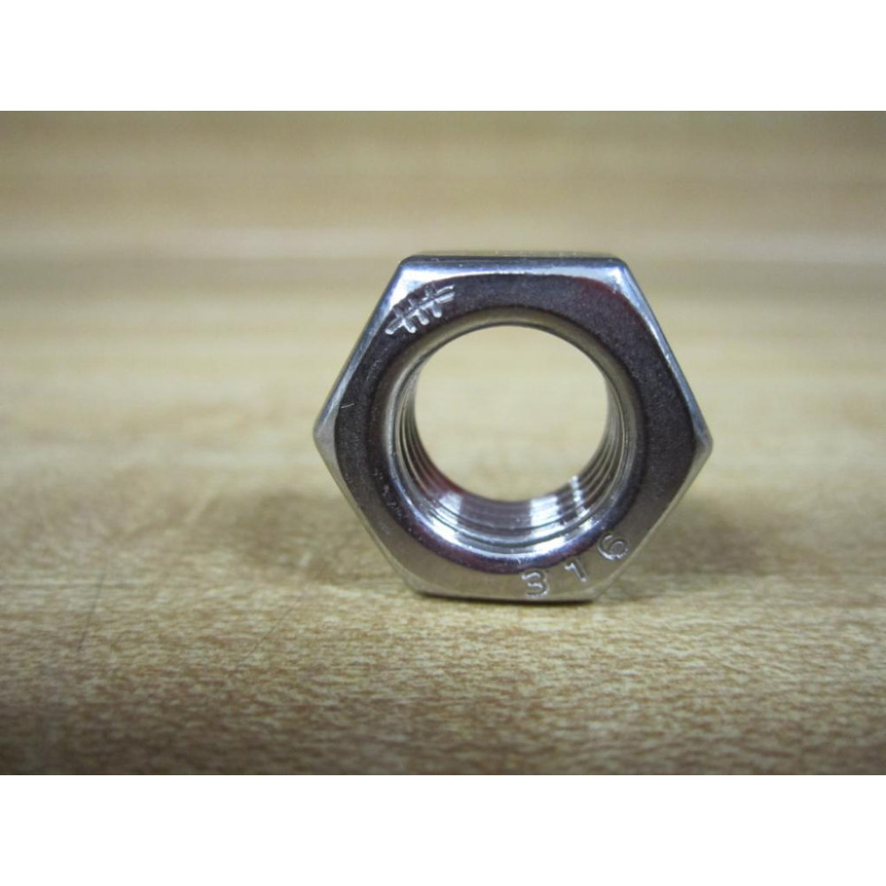 Fastenal 12-20 NF Jam Nut 316SS (Pack of 8) - New No Box