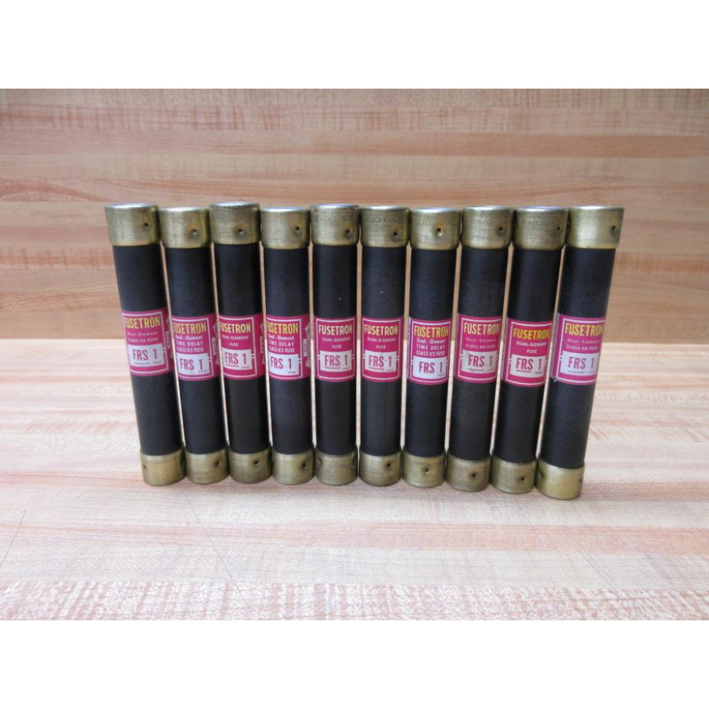 Buss FRS-1 Bussmann Fusetron Fuse FRS1 (Pack of 10) - New No Box