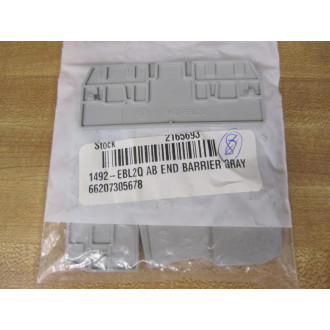 Allen Bradley 1492-EBL2Q End Barrier 1492EBL2Q (Pack of 8) - New No Box