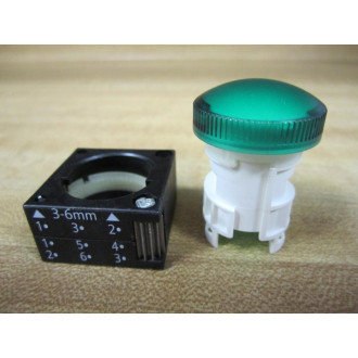 Siemens 3SB3 001-6AA40 Green Button 3SB30016AA40 wBase - New No Box