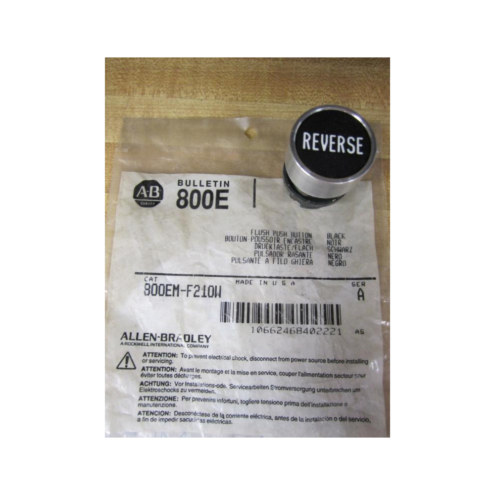 Allen Bradley 800EM-F210W Push Button Reverse 800EMF210W