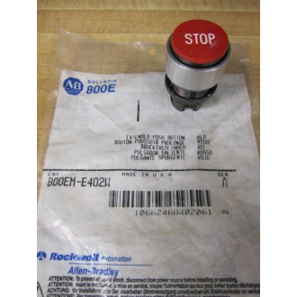 Allen Bradley 800EM-E402W Stop Push Button 800EME402W