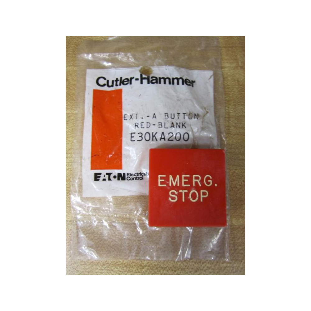 Cutler Hammer E30KA200 Eaton Button Blank