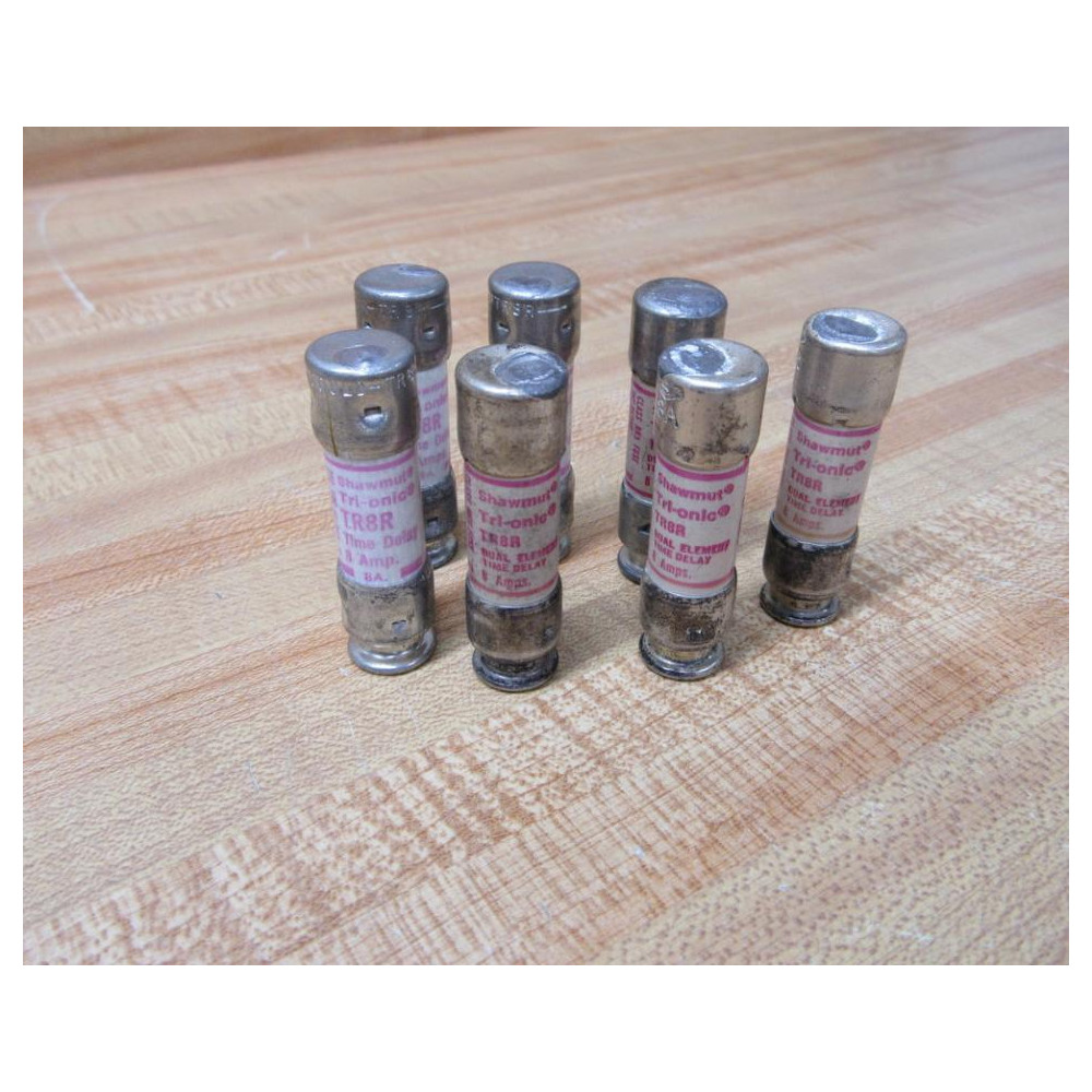 Gould Shawmut Ferraz Trionic TR8R Dual-Element Fuse Old Stock (Pack of 7) - New No Box