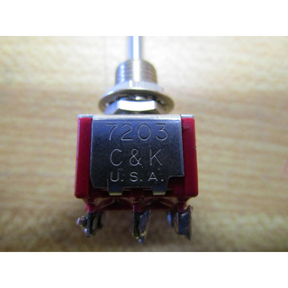 C & K 7203K2ZQE Toggle Switch 7203 - Used