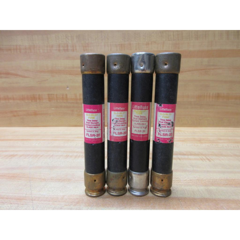 Littelfuse FLSR-20 Fuse Cross Ref 486L32, FLSR020 (Pack of 4) - Used