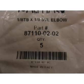 Alpha 87110-02-02 18TB X 18 SVL Elbow 871100202 (Pack of 5)