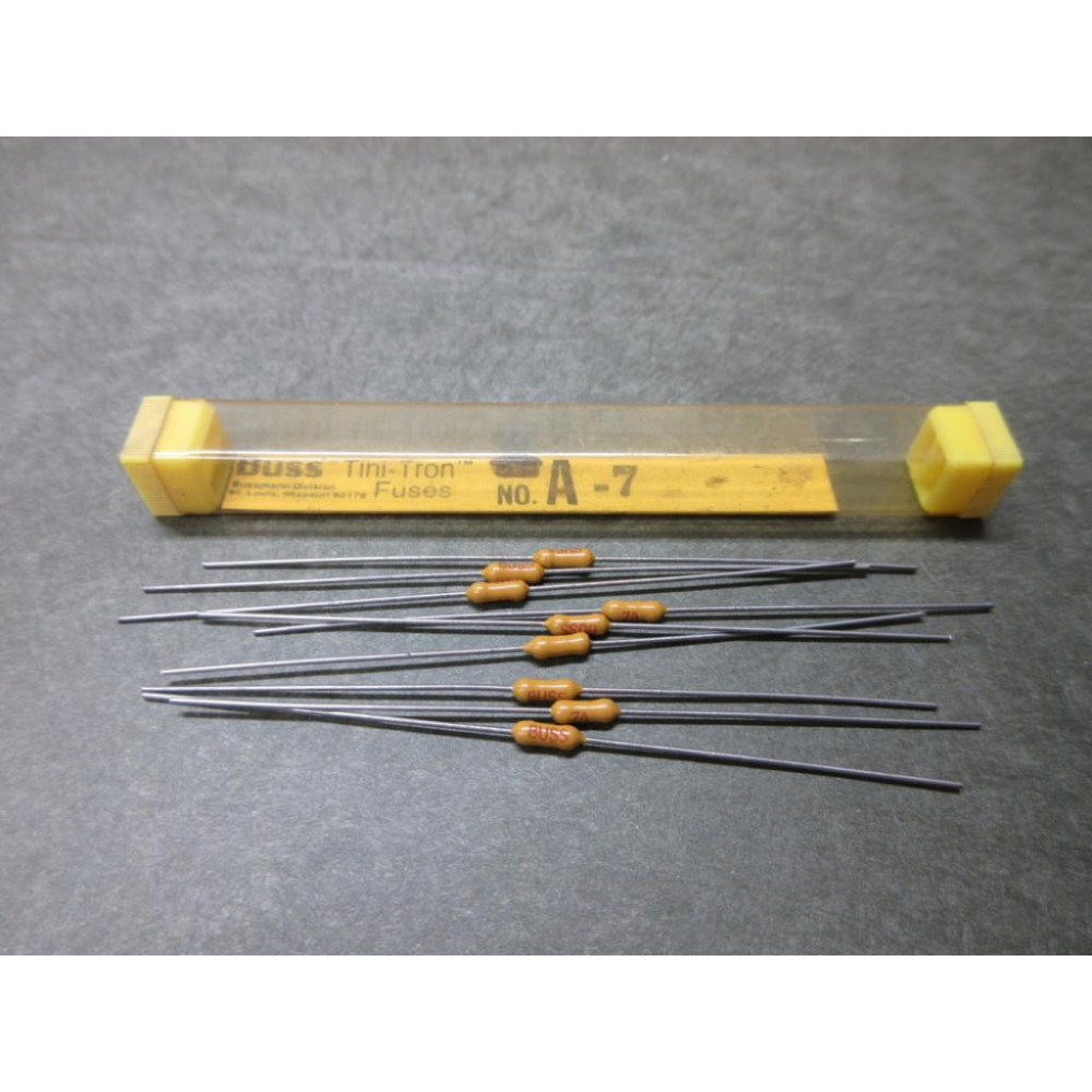 Buss A-7 Bussmann Resistor Fuse A7 (Pack of 9)
