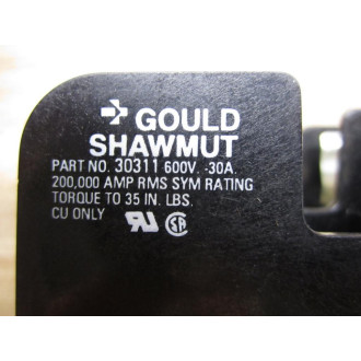 Gould  Shawmut 30310 30311 Fuse Block 3031030311 - Used