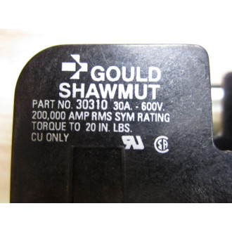 Gould  Shawmut 30310 30311 Fuse Block 3031030311 - Used