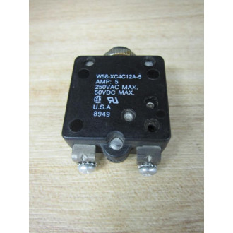 Potter & Brumfield W58-XC4C12A-5 Circuit Breaker - Used