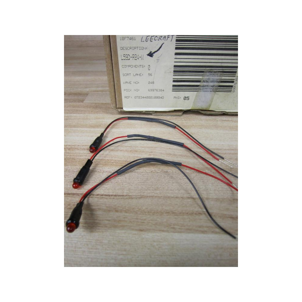Leecraft L59D-R24-W Panel Mount Indicator L59DR24W (Pack of 3)
