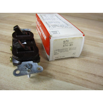 Pass & Seymour 670 Combination Device 670-BR (Pack of 5)