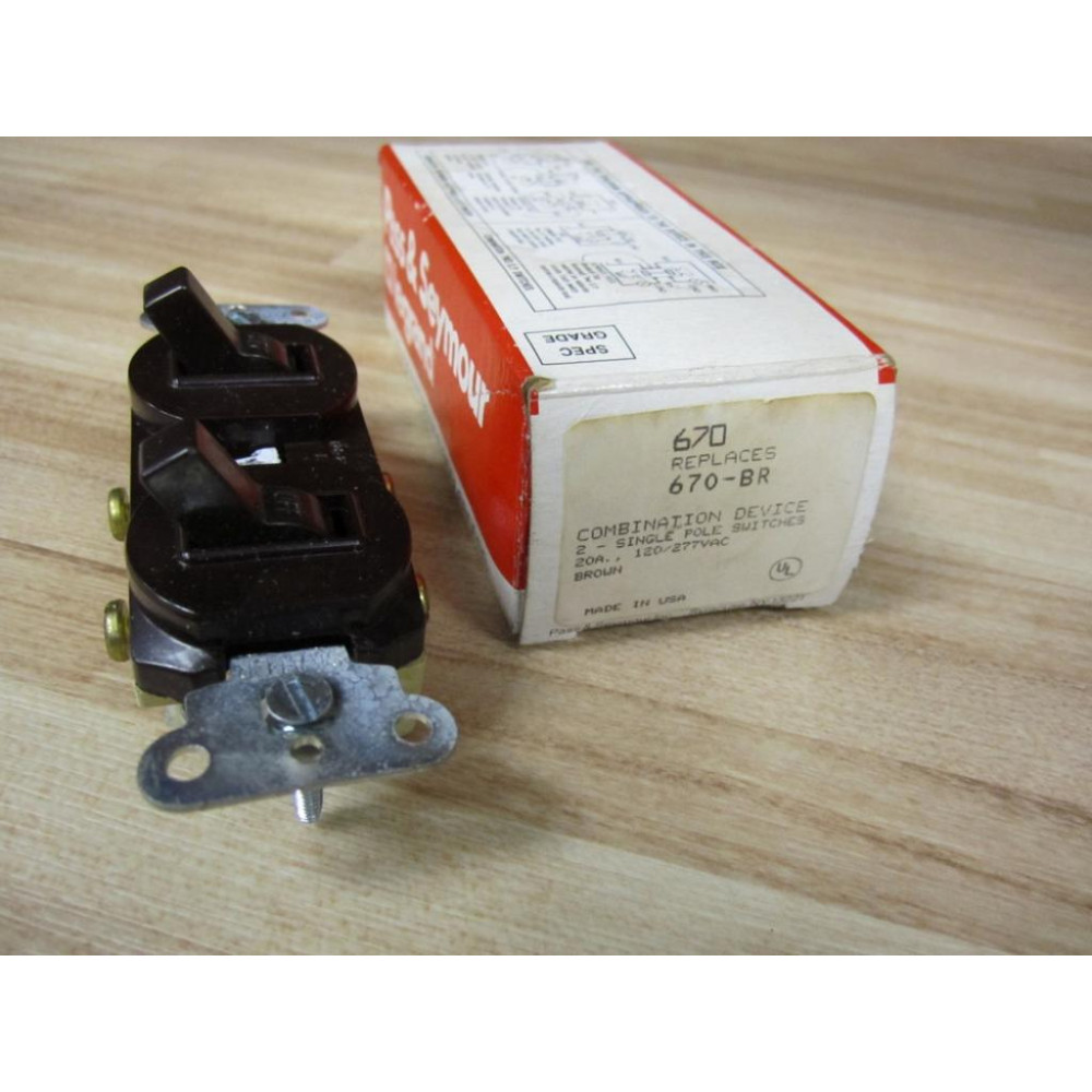 Pass & Seymour 670 Combination Device 670-BR (Pack of 5)