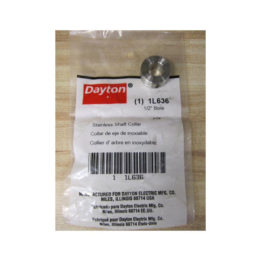 Dayton 1L636 Stainless Shaft Collar (Pack of 3)