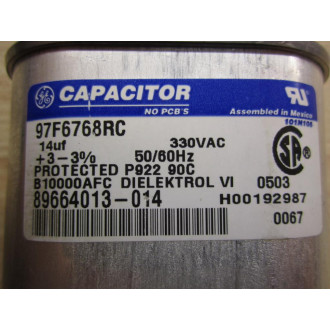 General Electric 97F6768RC Capacitor - Used