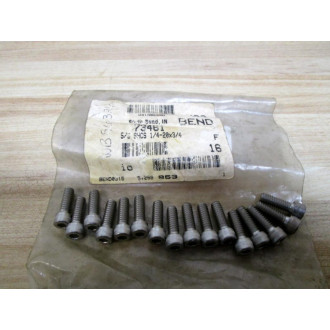 73461 SS SHCS 14 - 20 X 34 (Pack of 16)