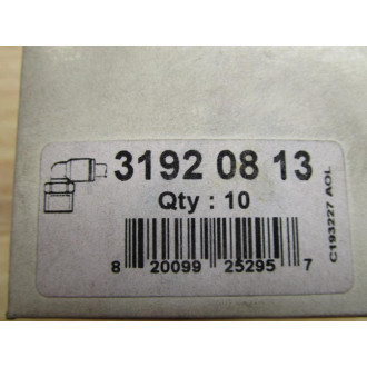 Legris 3192 08 13 90° Swivel Elbow 31920813 (Pack of 10)
