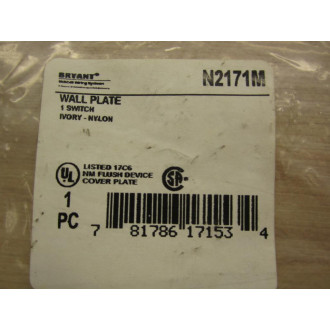 Bryant N2171M Wall Plate N2171M