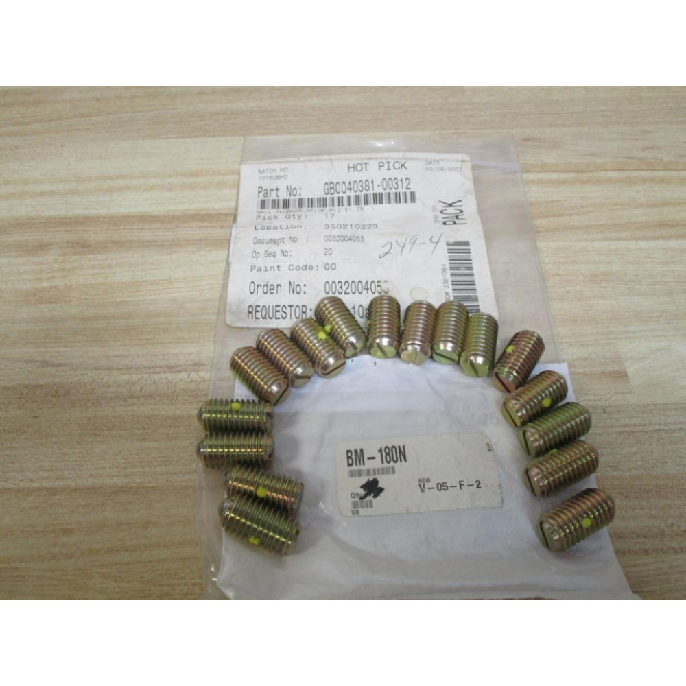 BM-180N Ball Plunger (Pack of 17)