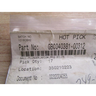 BM-180N Ball Plunger (Pack of 17)