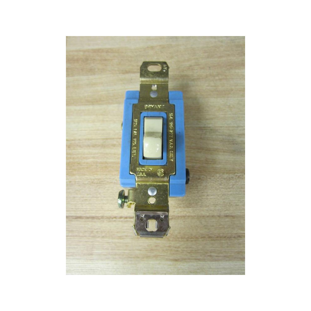 Bryant W-S-896 Light Switch WS896 15A  120-277 VAC - IvoryBlue - New No Box