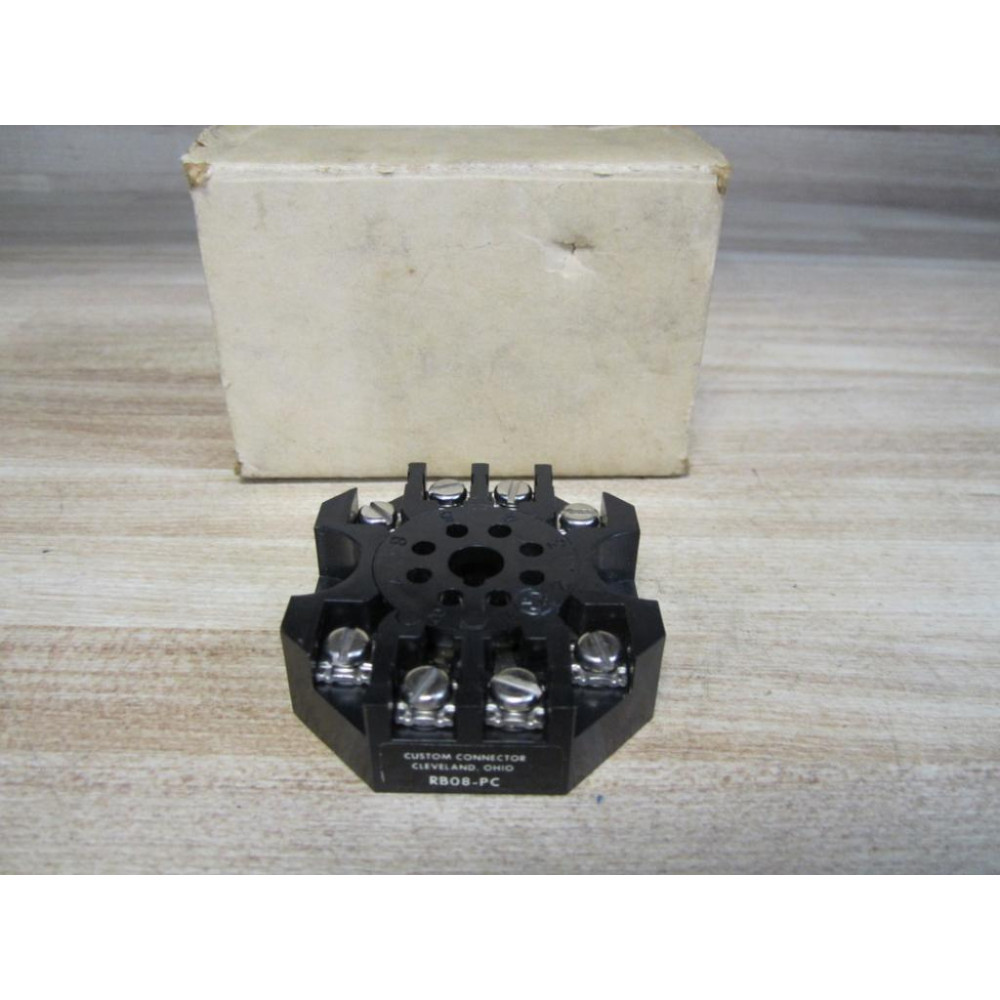 Custom Connector RB08-PC Octal Relay Socket SKT10000 (Pack of 2)