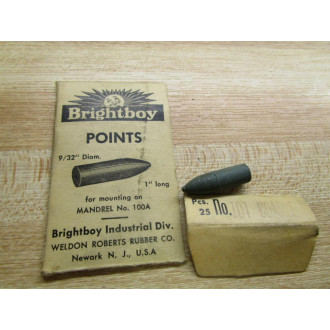 Brightboy 101 Abrasive Point Bullet Shape (Pack of 5) - New No Box