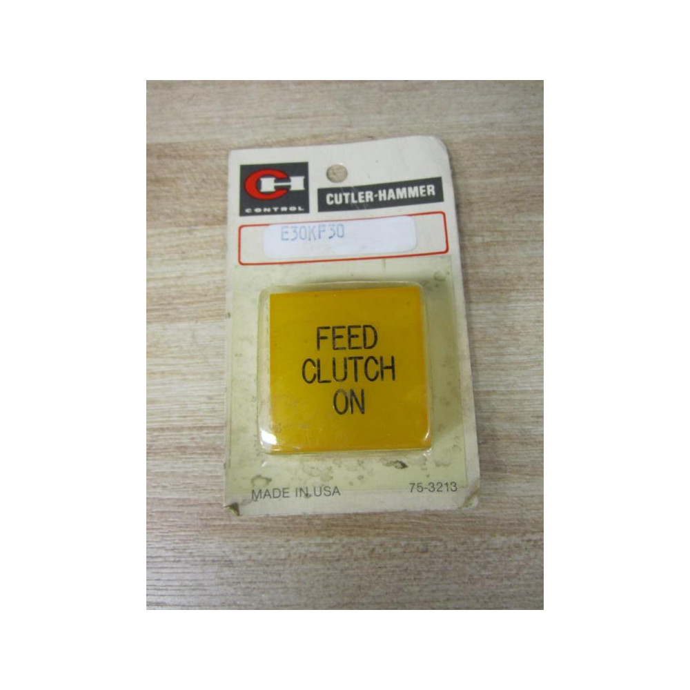Cutler Hammer E30-KF30 Eaton Lens Feed Clutch On