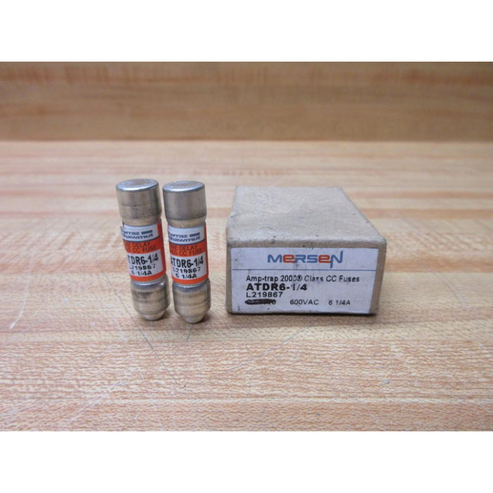 Gould Shawmut Ferraz Mersen ATDR6-14 Fuse Cross Ref 4ZAW6 (Pack of 2)